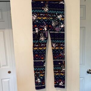 LuLaRoe Kids Leggings with Multicolor Pattern